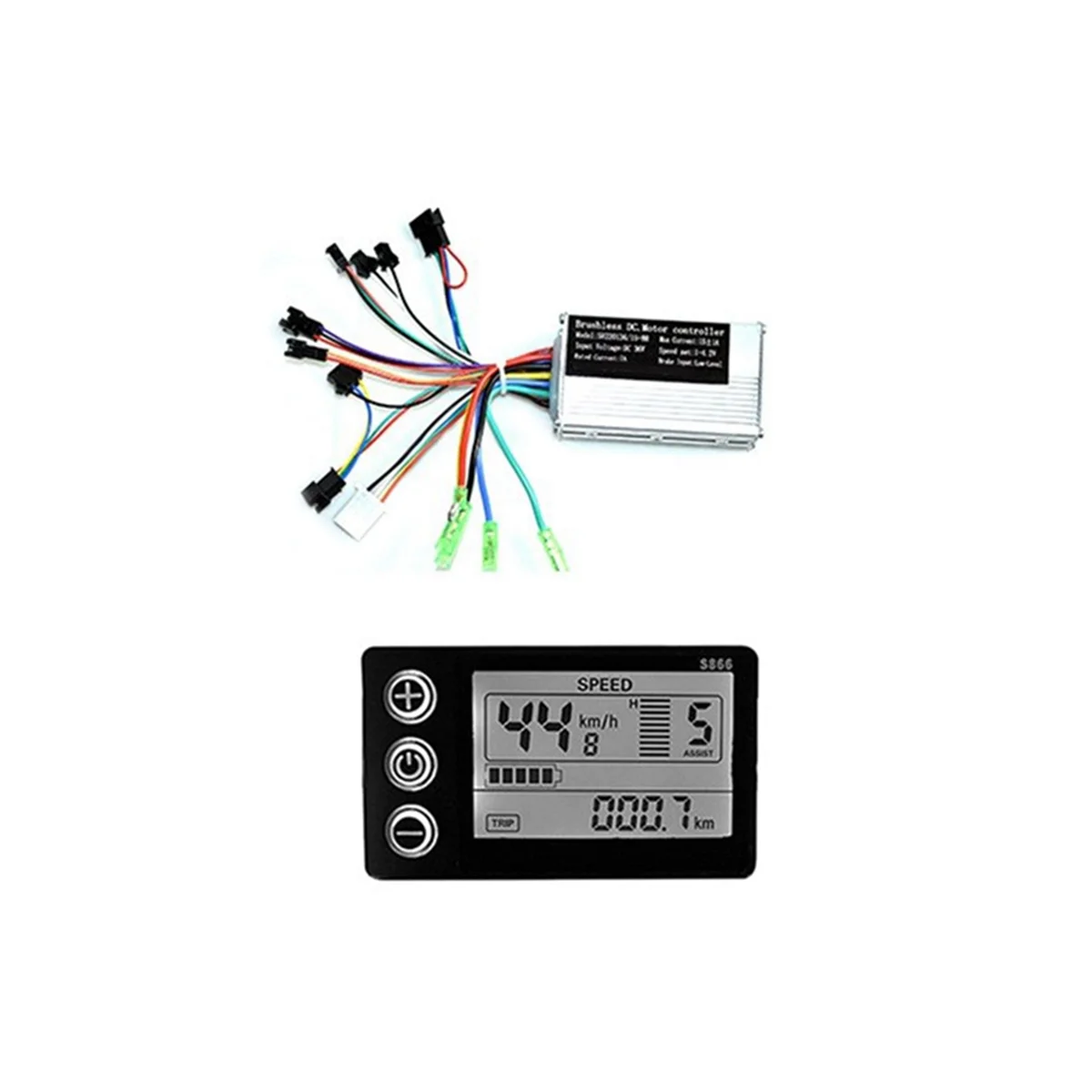 

1 Set 36V 17A 250W/350W Motor Controller E-Bike Brushless Speed Controller and S866 LCD Display