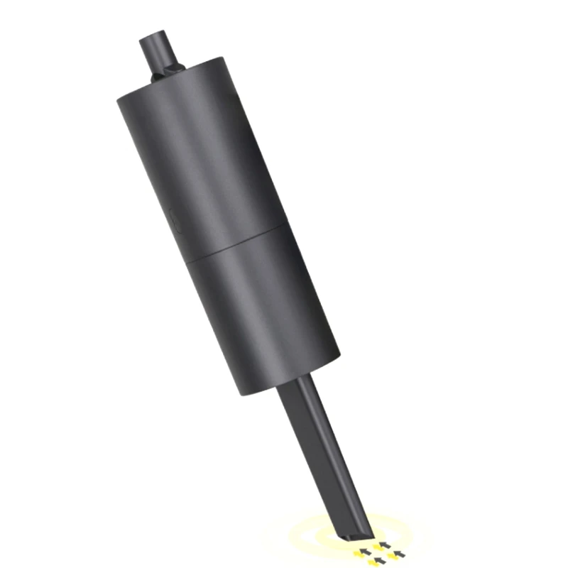 ポータブルハンドヘルド掃除機,サイクロン吸引付きコードレス掃除機,家庭,車,灰色,2000pa