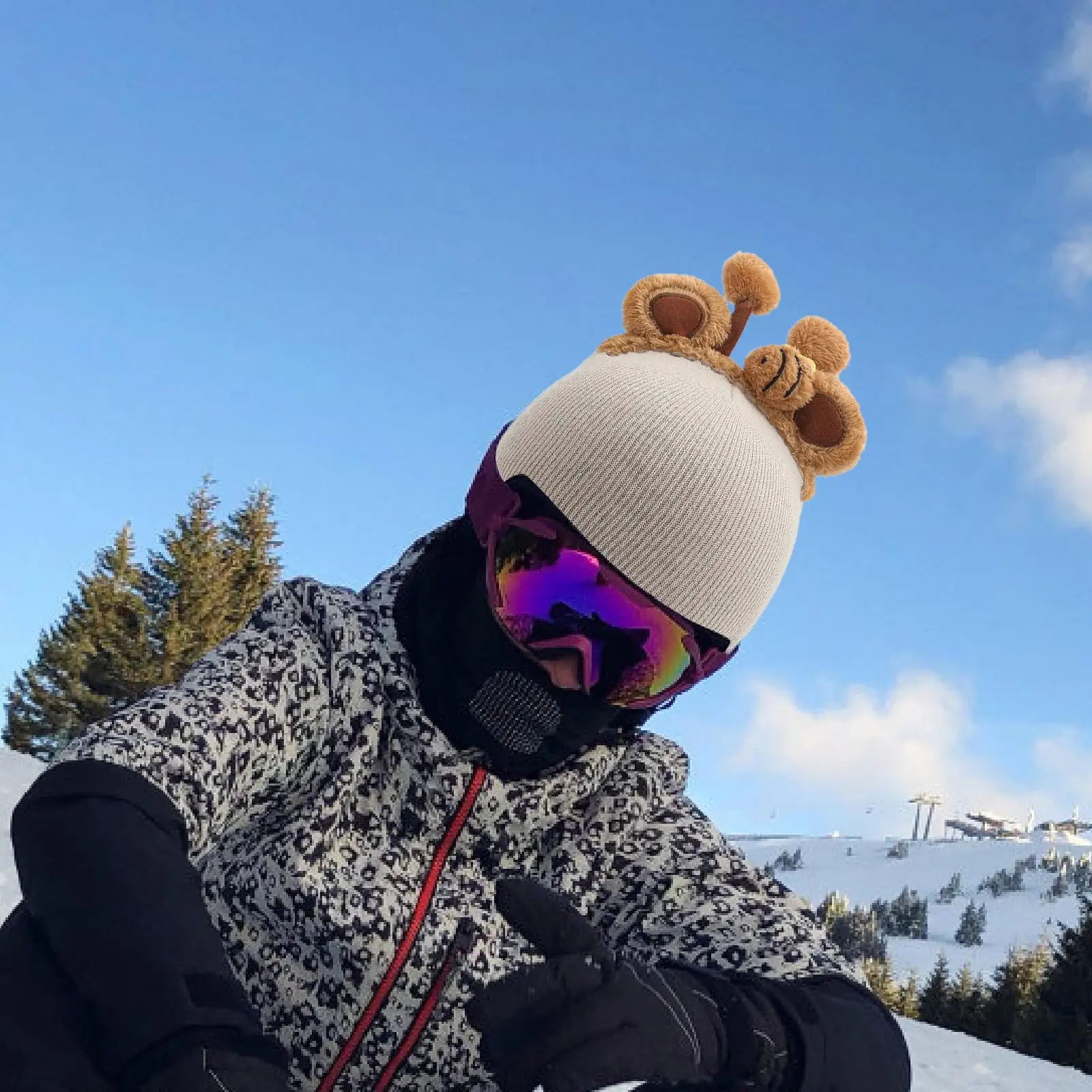 

Ski Helmet Cover Winter Sports Accessories Multifunction Snow Board Helmet Cover Decor