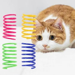 Giocattoli per gatti gattini Ampio durevole Calibro pesante Giocattolo a molla per gatti Molle colorate Molle a spirale per giocattoli per animali domestici per gatti