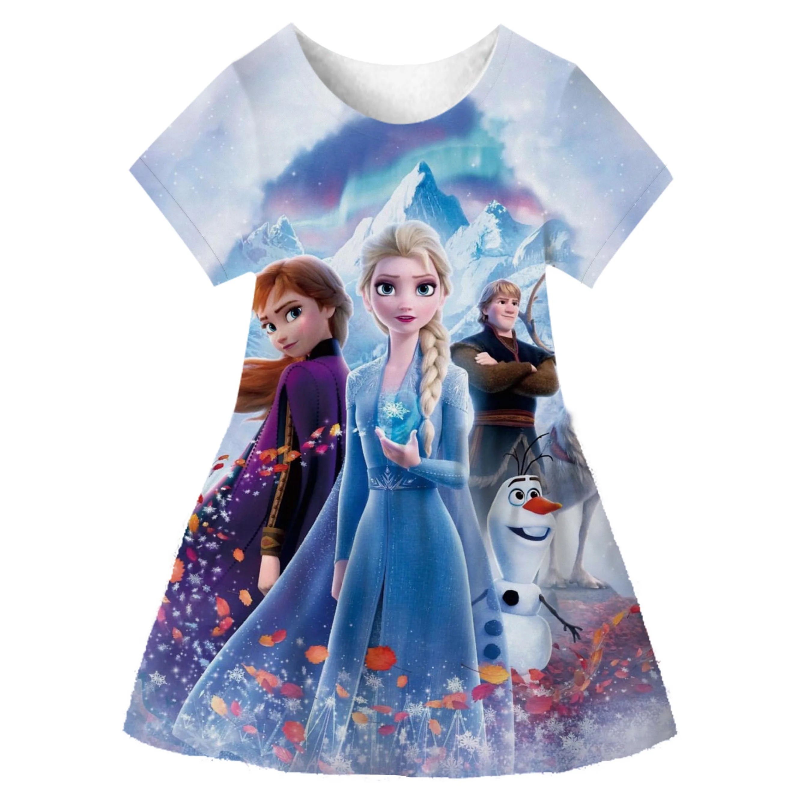 Snow Queen 2 Halloween Party Costumes for Girls Elsa Princess Dress Frozen 2 Disney Cosplay Carnival Clothing Vestido 1-10 Years