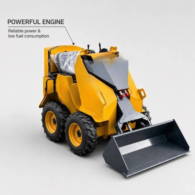 Mini Skid Steer Loader T390 Track Loader for Gardening Excavation Agriculture Snow Removal Job Site