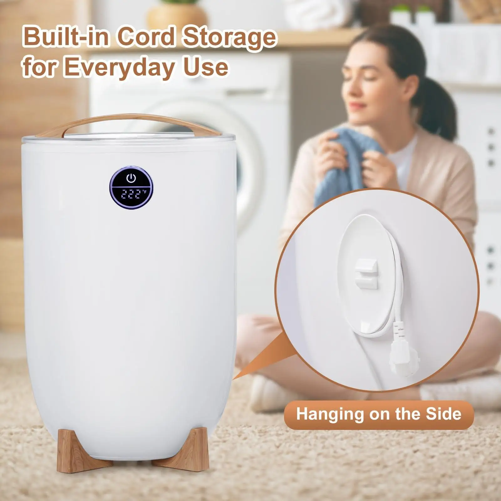 

OEM&ODM Towel Warmer High Quality 20L Large Capacity Towel Heater with Temp-Time Display for Home Bathroom Spa