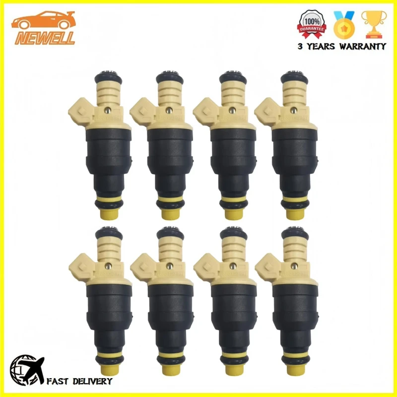8pcs 0280150991 F5TE-C1A Fuel injector For Ford F1000 F-1000 F 1000 TAN TOP 19lbs 4.9L EV1