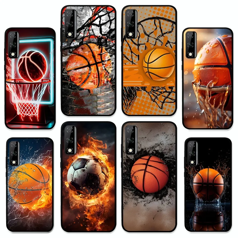 

Basketball Basket Number Phone Case For Huawei Y9 6 7 5 Prime Enjoy 7s 7 8 plus 7a 9e 9plus 8E Lite Psmart Shell