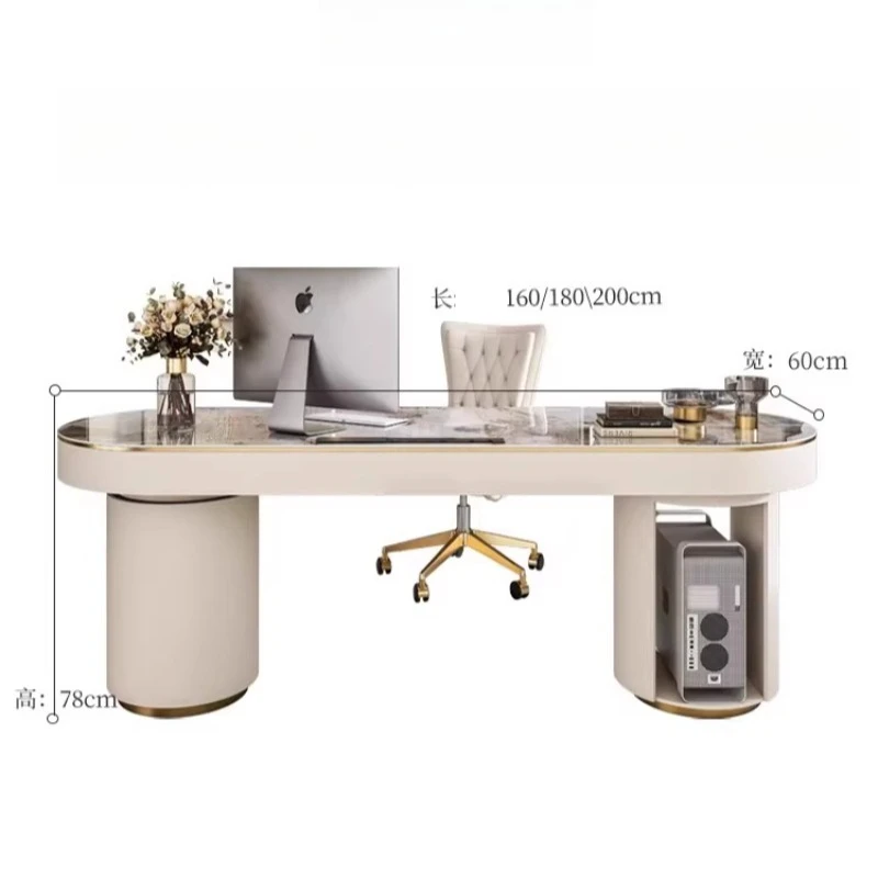 طاولة مكتب فاخرة من الحجر الملبد للتشاور الطبي للتجميل مكاتب كمبيوتر مكاتب كمبيوتر bureaux de trabajo escritvaninha #6