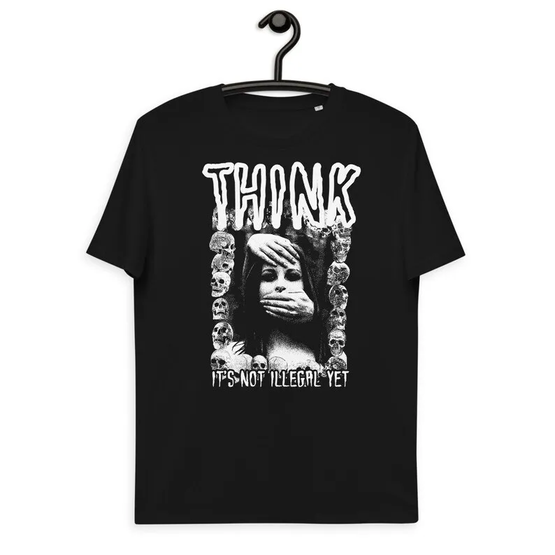 Alternative Nu Goth Clothing Aesthetic Women - Streetwear - Think It's Not Illegal Yet T-Shirt