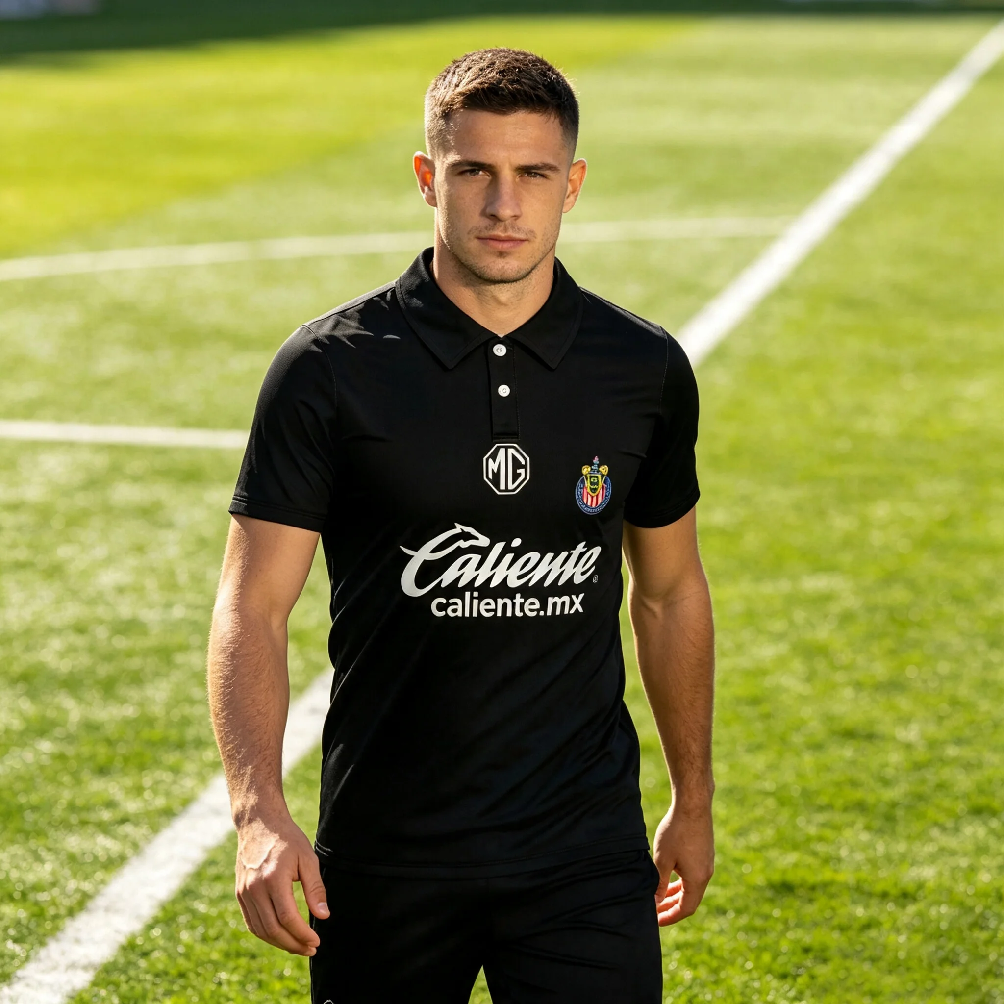 2026 Mexico performance soccer polo shirt. Moisture wicking material keeps you fresh all day long