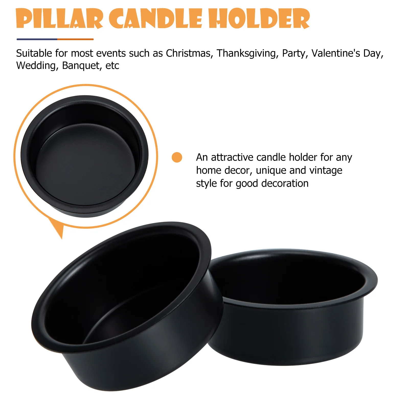 5 قطعة أصحاب خمر لعمود الشموع ريفي الحديد ديكور للطاولات حفل زفاف محور مزرعة نمط تقف #3