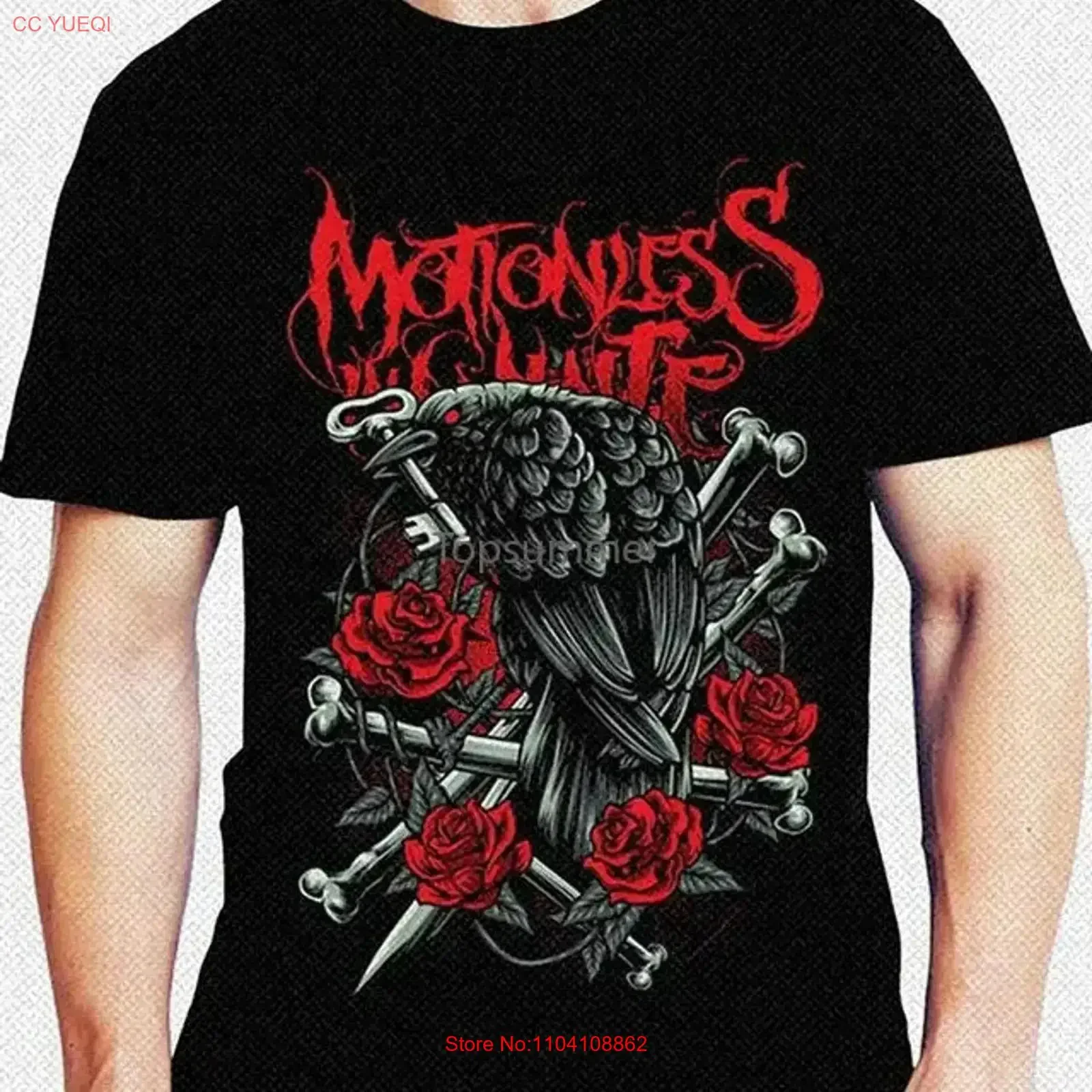 Classic Disguise Motionless In White All Size Men Cotton T Shirt VA051 2 vintage Washed Casual Top For Everyday Wear streetwear