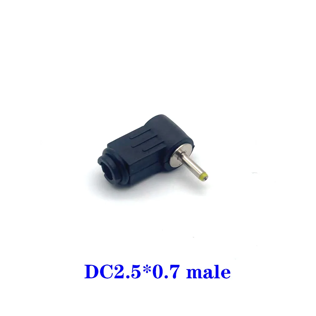 1-5PCS  DC Plug 90 degree elbow 5.5*2.1/2.5mm DC power plug wiring assembly welding wire type 4.8x1.7mm 4.0x1.7mm 3.5x1.35mm