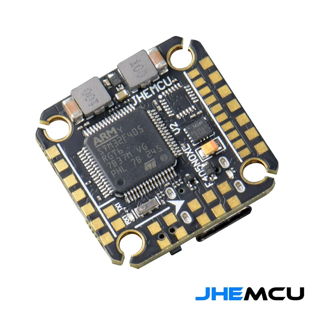 JHEMCU F405 NOXE V2 フライトコントローラー バロメーター OSD 16MB ブラックボックス 5V 10V デュアルBEC 20X20mm 3-6S LIPO FPVフリースタイルドローン用