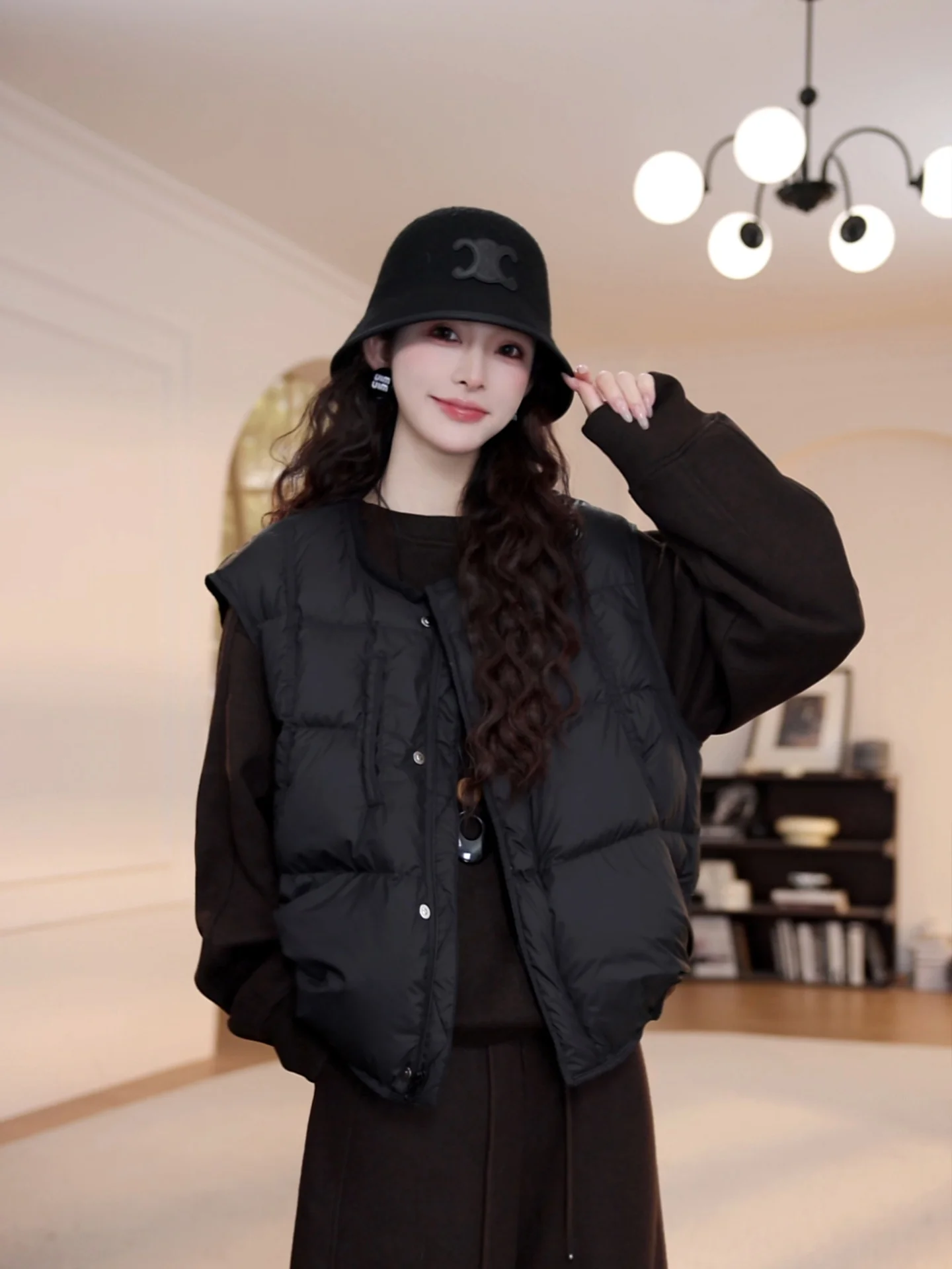 

Yanyan Women's Pure Color Stand Collar down Vest Winter Faionable Versatile Warmth Layering Jaet 706 Cleanfit Regular