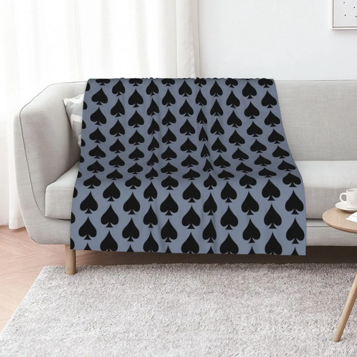 Spades Card Suit Throw Blanket Decorative Beds Bed Camping Soft heavy to sleep sofa bed Blankets