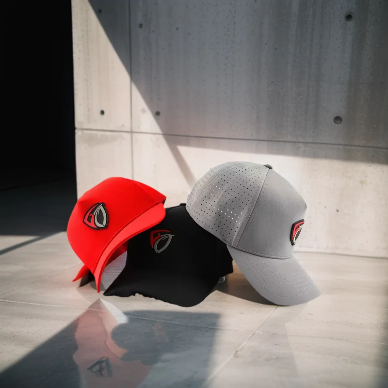 

Custom PVC logo 5 panel sports snap back capCartoon cap, laser cut hole perforated baseball hat waterproof sports outdoor hat