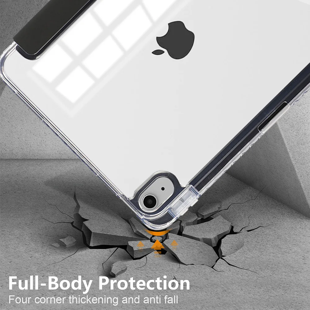 Y-Fold Multi-Angle Folding Tablet Case with Pen Slot for iPad10 10.9 /iPad11 A16 2025/ Pro11 2024/Air 45 10.9/Air 6 11 /Air 7 11