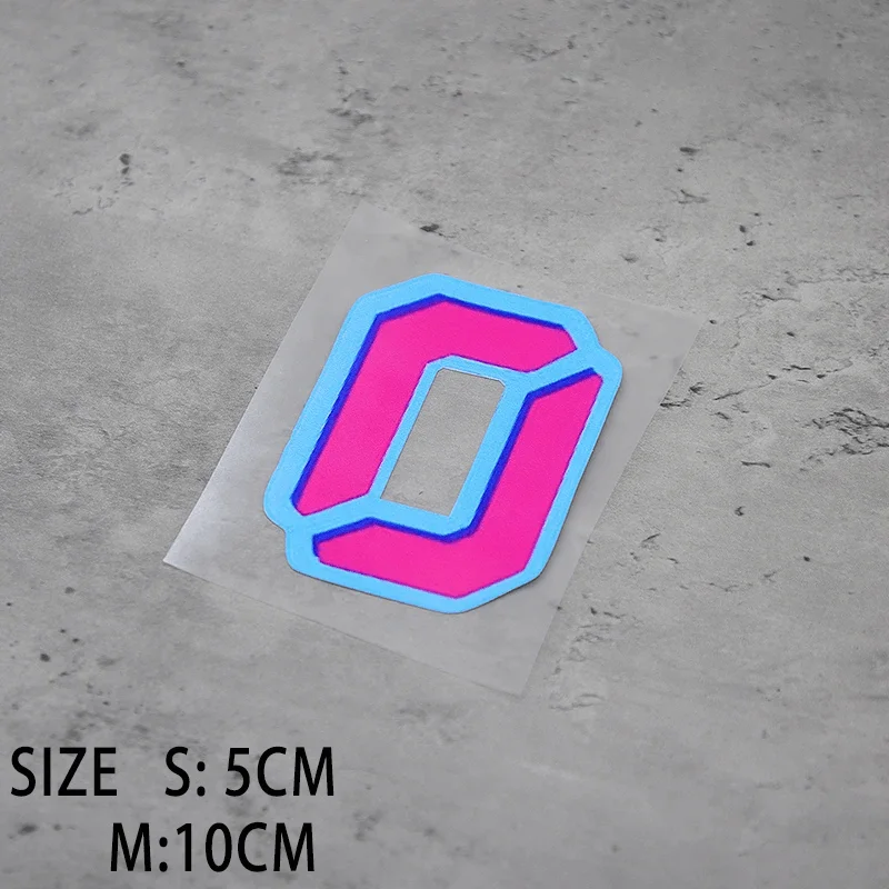 1Pc Pink-Blue 0-9 Number Sticker, High Adhesive Vinyl Decal for Car & Daily Item Personalized Decor