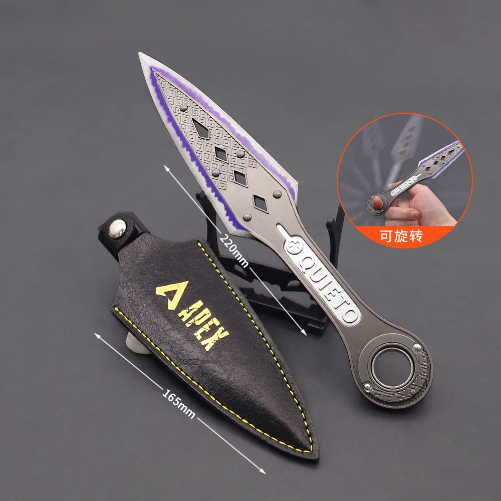 22cm Apex Legends Weapon Sword Evil Spirit Heirloom Wraith Kunai Melee Game Weapon Model Game Weapon Birthday Gift Toys for Boys