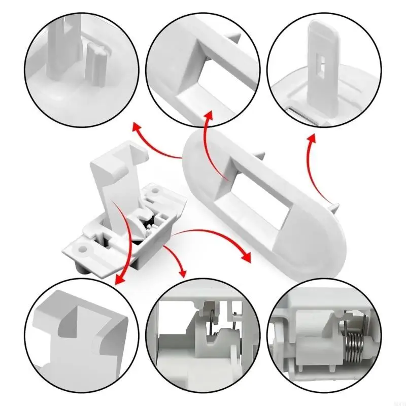 M6CB Door Lock Service Set Washer Repair Part Washing Machine Part WH01X27954 Washer Maintenance Set Plastic Texture