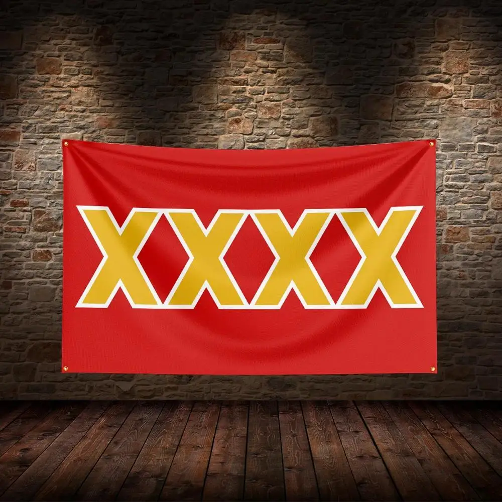 Customize 1pc, 90x150cm 3x5ft X-XXXXs Flag Polyester Printed Beer Wines Flags for Room Garage Decor, 4X6ft (120×180cm)
