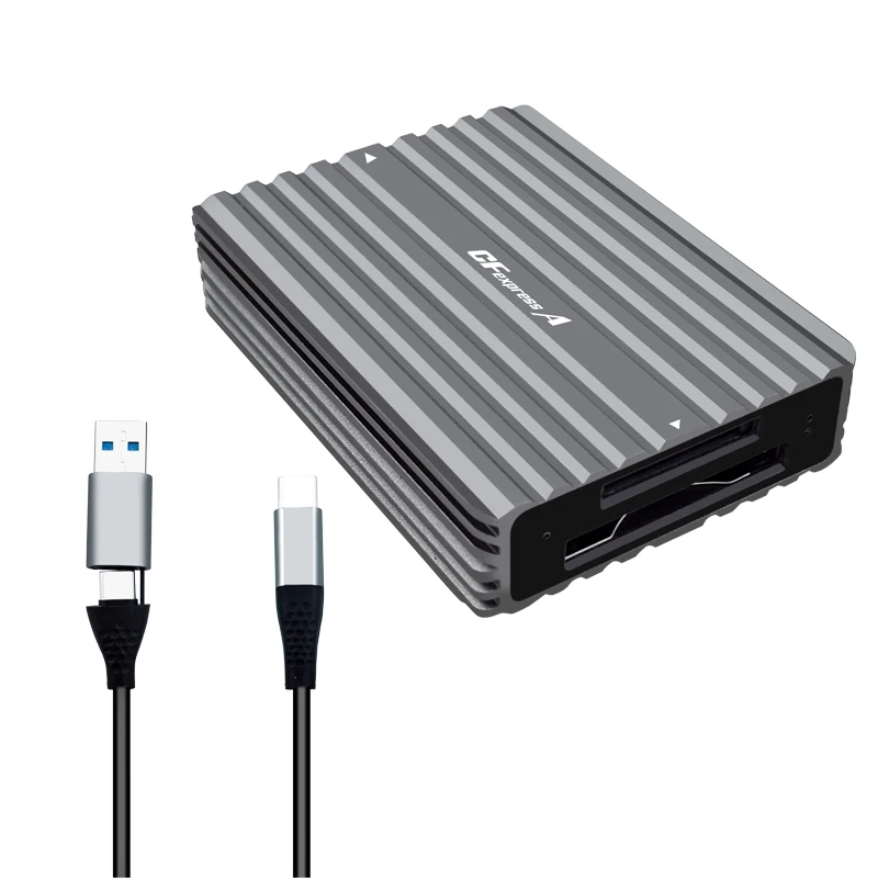 Nuovo lettore di schede CFexpress tipo B/tipo A con cavo OTG USB3.2 Gen2 adattatore per scheda di memoria da 10Gbps da tipo C A CF Express Card Reader