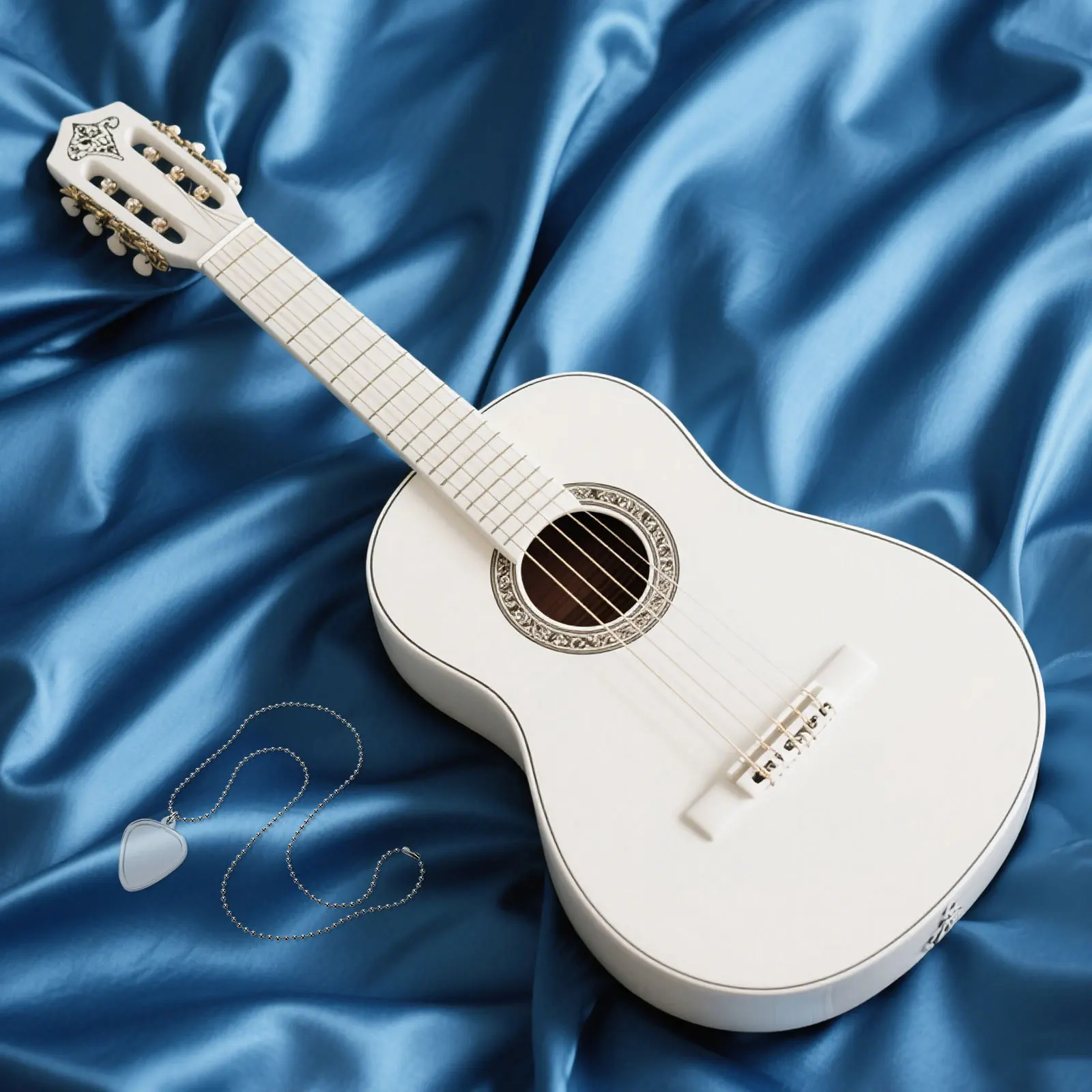 

2 Pcs Acoustic Guitar Pick Case Holder Necklace Pendant Container Display Jewelry Cover Electric for Men Accessory