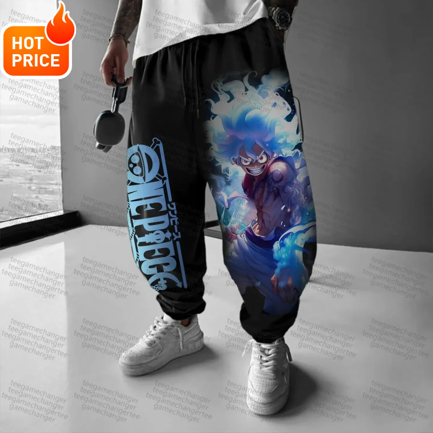 

2025 Anime One Piece Luffy Cotton Men's Sweatpants New Harajuku Fall Winter Trend Women Loose Casual Fashion Cuffed Sweatpants