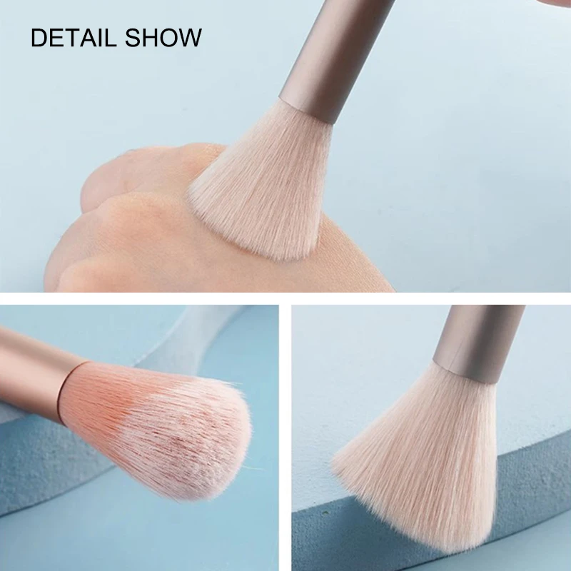 Portable 8Pcs Makeup Brush Set Soft Makeup Concealer Brush Blush Loose Powder Brush Eye Shadow Foundation Brush Beauty Tools