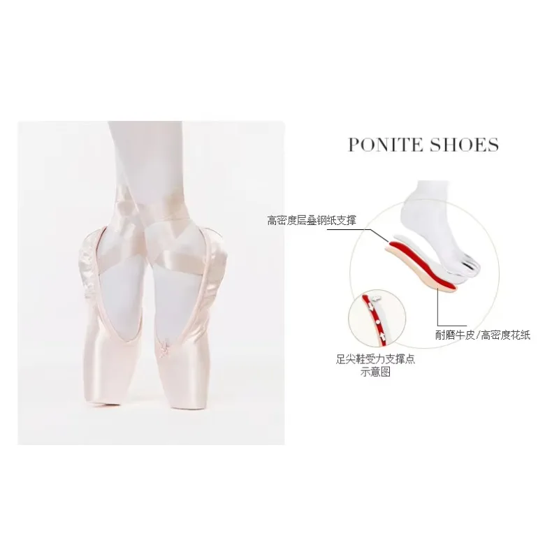 E5026-01 أحذية جلدية مسطحة عالية الجودة أحذية رقص باليه نسائية احترافية