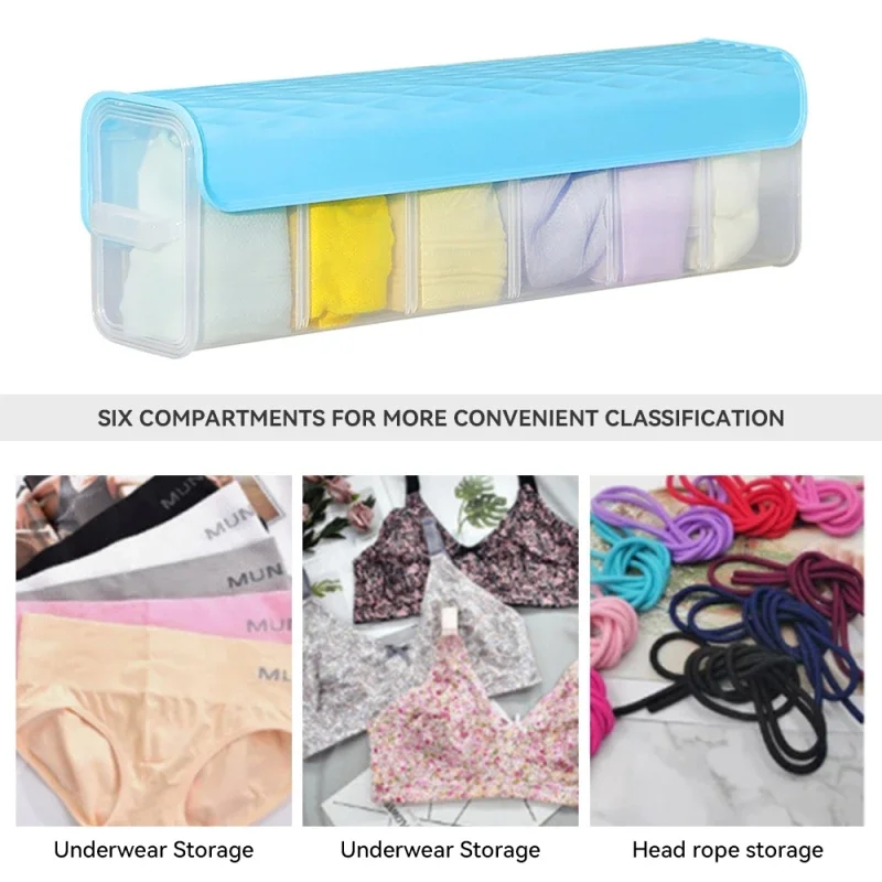 Wall Hanging Transparent Storage Box Plastic Closet for Underwear Panties Perfume Organizer Cabinets Drawers Storage Organizer