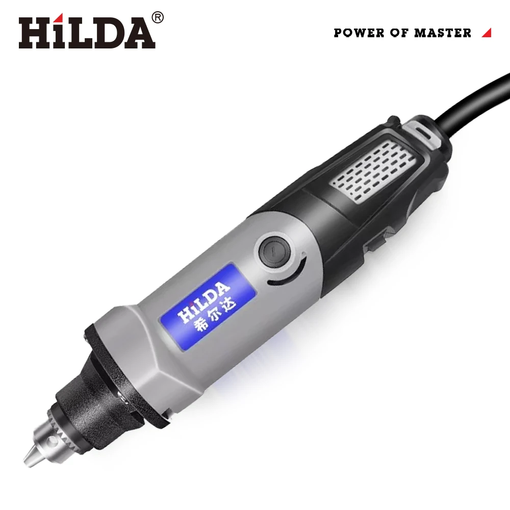 HILDA 400W Mini Drill 6 Position Rotary Tool Electric Drill Rotary Tool Electric Tools Variable Speed Mini Grinding Machine