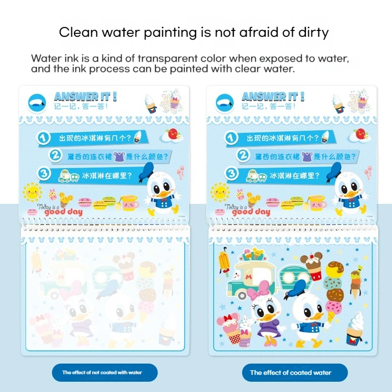 Disney Kids Magic Water Drawing Books Coloring Books Painting Toys For Kids Birthday Christmas New Year Gift For Boys And Girls