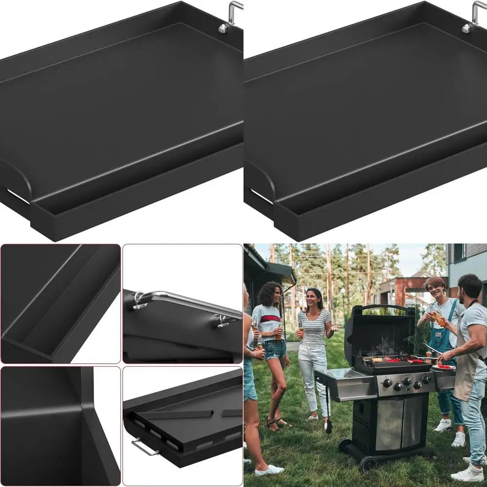 

24.5 x 15.75 Universal Nonstick Griddle Plate for Gas BBQ, Flat Top Cooking Surface for Outdoor Grilling and Camping