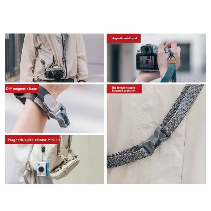 New-Maglink Quick Magnetic Buckle Base For Shoulder& Wrist Strap Attachments Enhanced Durability Secure