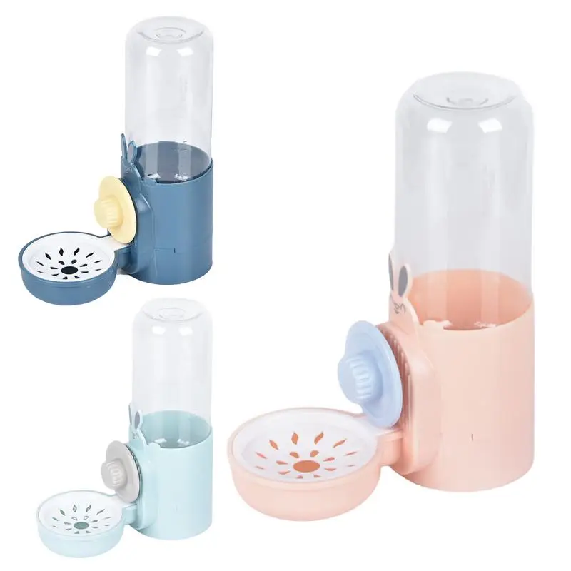 

Rabbit Water Dispenser Portable Rabbit 500ml Water Bottle Pet cage hanging water fountain Adjustable Automatic Pet Water feeder