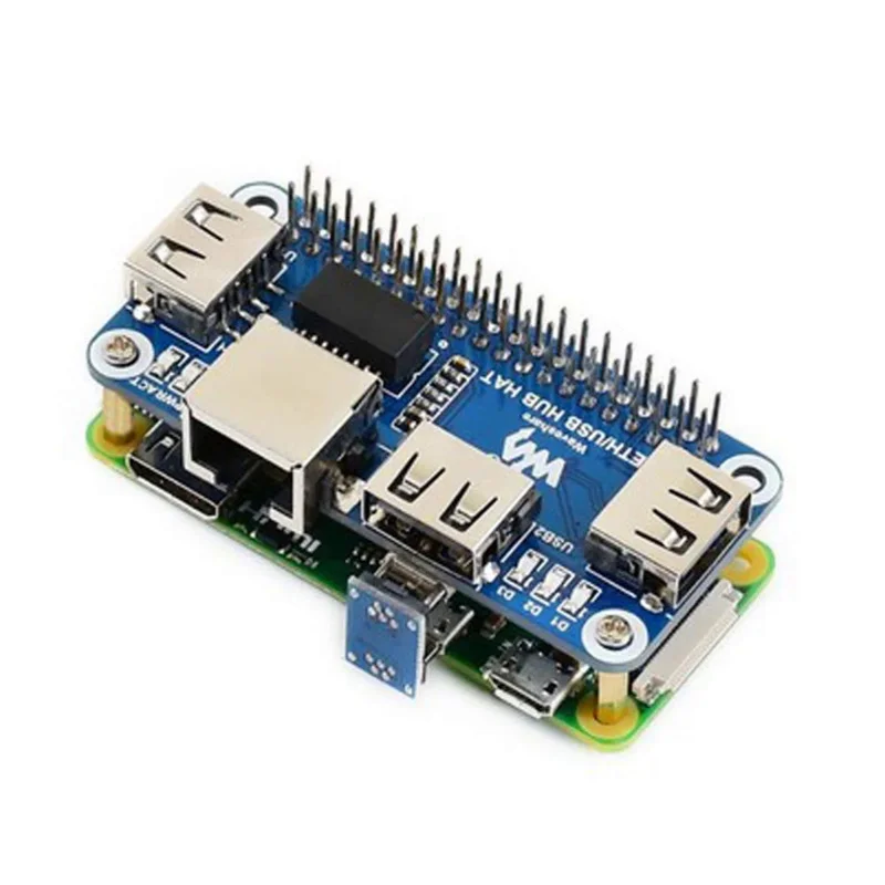 Raspberry Pi Zero W USB Hub Hat with RJ45 Ethernet Port for RPI zeroW/WH /2B/3B/3B /4B