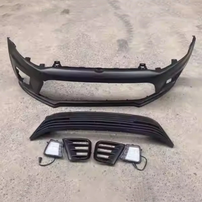 

Материал PP, передний бампер, нижняя решетка, противотуманная фара для Volkswagen vw POLO, модифицированный комплект переднего кузова в стиле WRC, автомобильные аксессуары