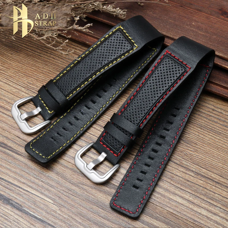 ل ديتريش OT-1 OT-12 جلد طبيعي حزام ساعة اليد المتكاملة حزام (Watch) ساعة 24 OT-6 الرجال حزام مقاوم للماء دبوس مشبك نمط