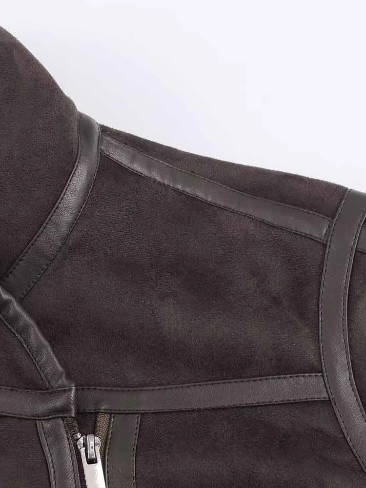 Nieuw binnen in Europese en Amerikaanse stijl, modieus dameskledingontwerp, veelzijdig dubbelzijdig jasje met lange mouwen