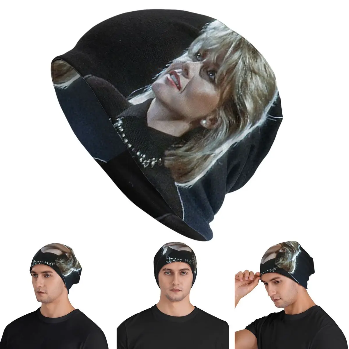 

Olivia Newton-John физические мужские и женские шапочки для взрослых, вязаная шапка с капюшоном, теплая шапка в стиле хип-хоп, осенне-зимняя уличная шапка Skullies