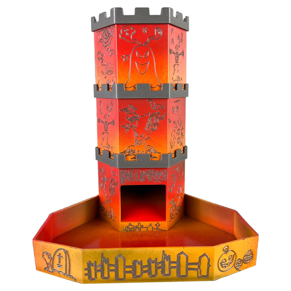 Tower Dice Rolling Tray Tower Castle Dice Tower for DNDGame Tabletop Games Accessories