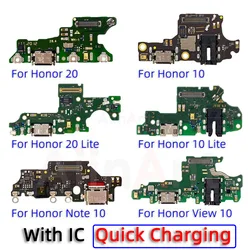 Aiinant USB Ladegerät Dock Connector Port Lade Board Flex Kabel Für Huawei Honor 10 20 Ansicht Hinweis 10 V10 10x lite Telefon Teile