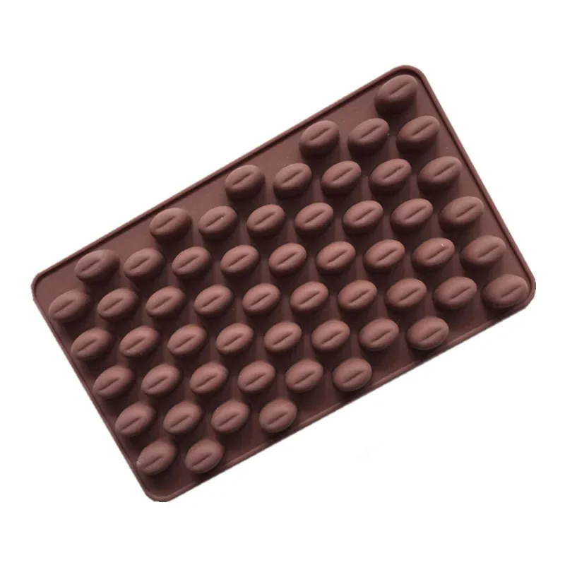 Coffee Beans Shaped Silicone Chocolate Mold for Jelly Pudding Ice Cube Tray Candy Dessert Pastry Cookie Baking Decorating Tools