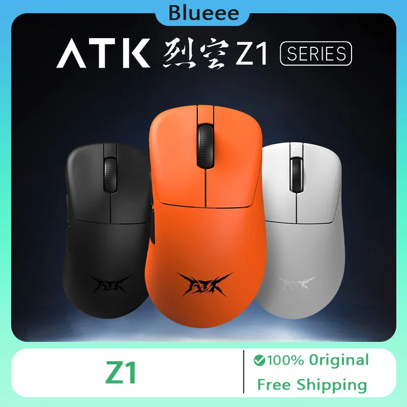 

ATK Blazing Sky Z1 Mouse 2.4g Wireless/Wired Dual Mode 8k Paw3950ultra Custom Lightweight FPS Gaming Mouse PC Gamer Accessories