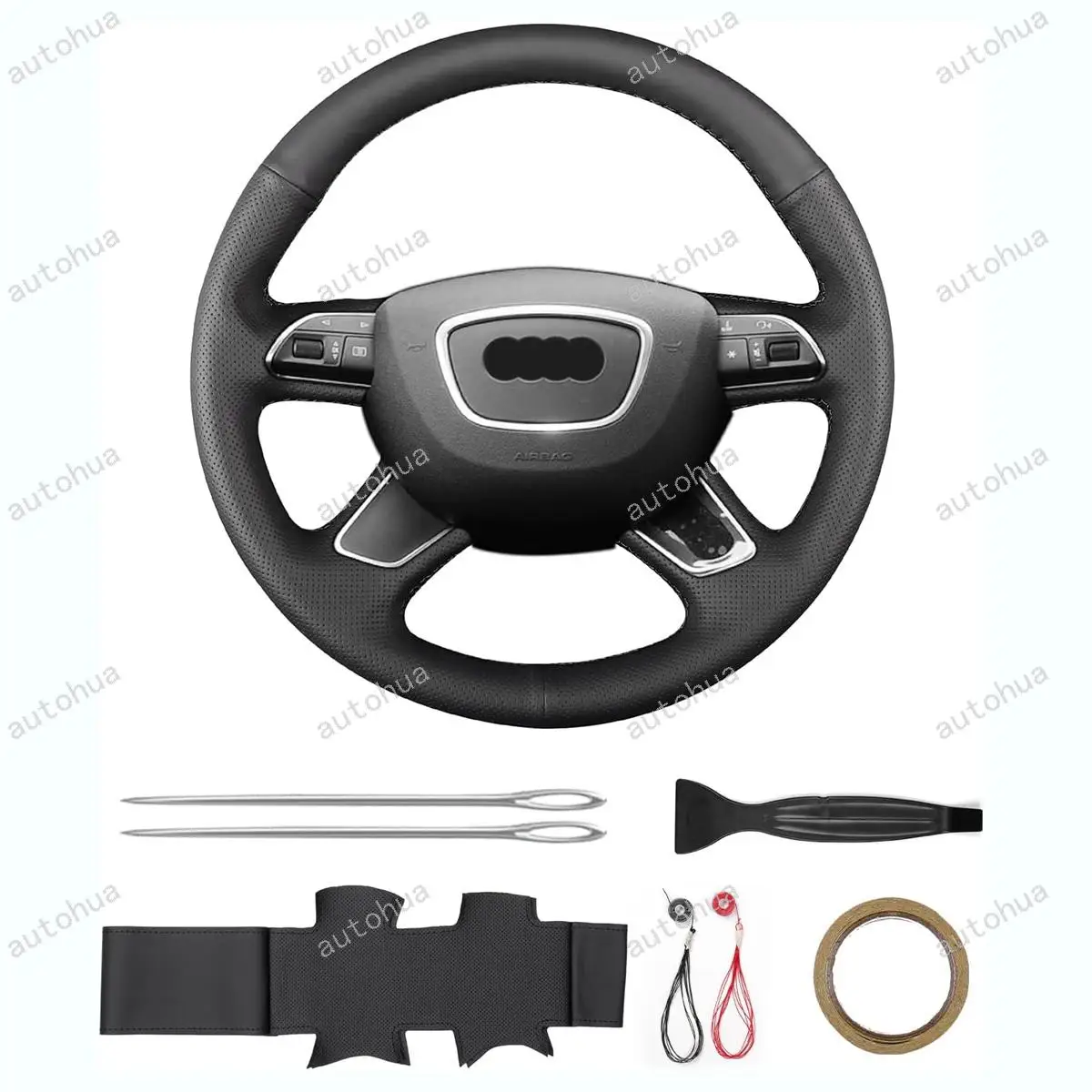 

Чехол на руль HandStitch для Audi 2017, A6L e-tron/2016 A8 L Extended/A8 L Security 2012/A6 L e-tron Concept 2012