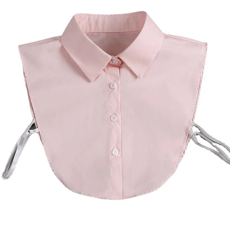 Women False Collar for Mens Business Formal Shirt Detachable Collar Button Down Fake Collar White Blue Pink Neck Collar