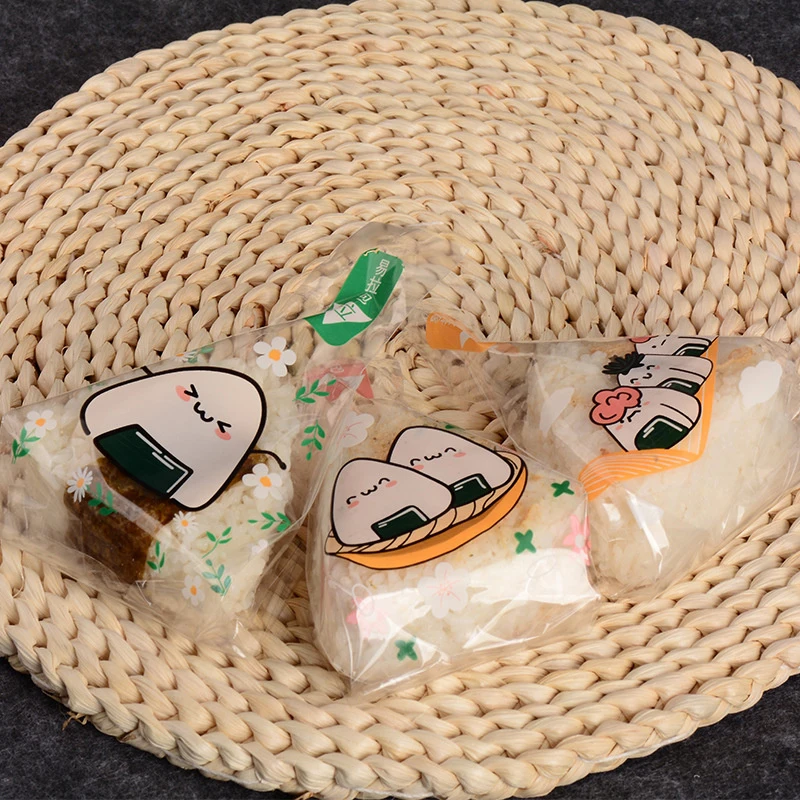 50 قطعة المتاح اليابانية مثلث كرة الأرز التعبئة والتغليف حقيبة السوشي حقيبة السوشي صنع قالب بينتو الملحقات #4