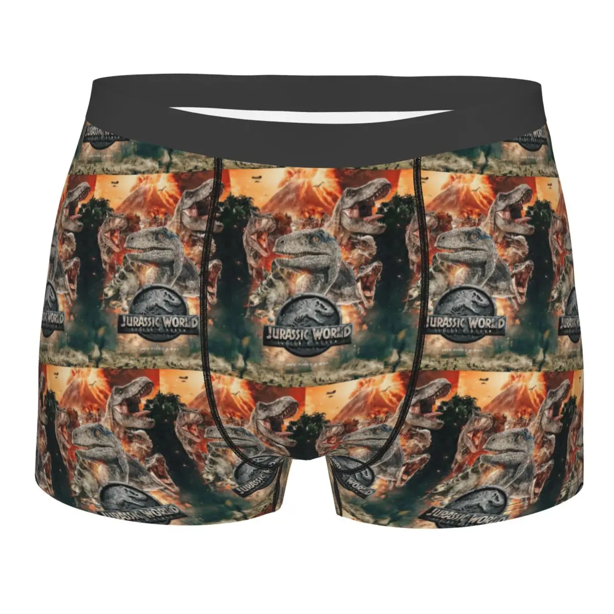 Boxer Underpants Shorts Jurassic World DinosaurFallen Kingdom 2018 Panties Male Breathable Underwear Homme Man Boyfriend Gifts