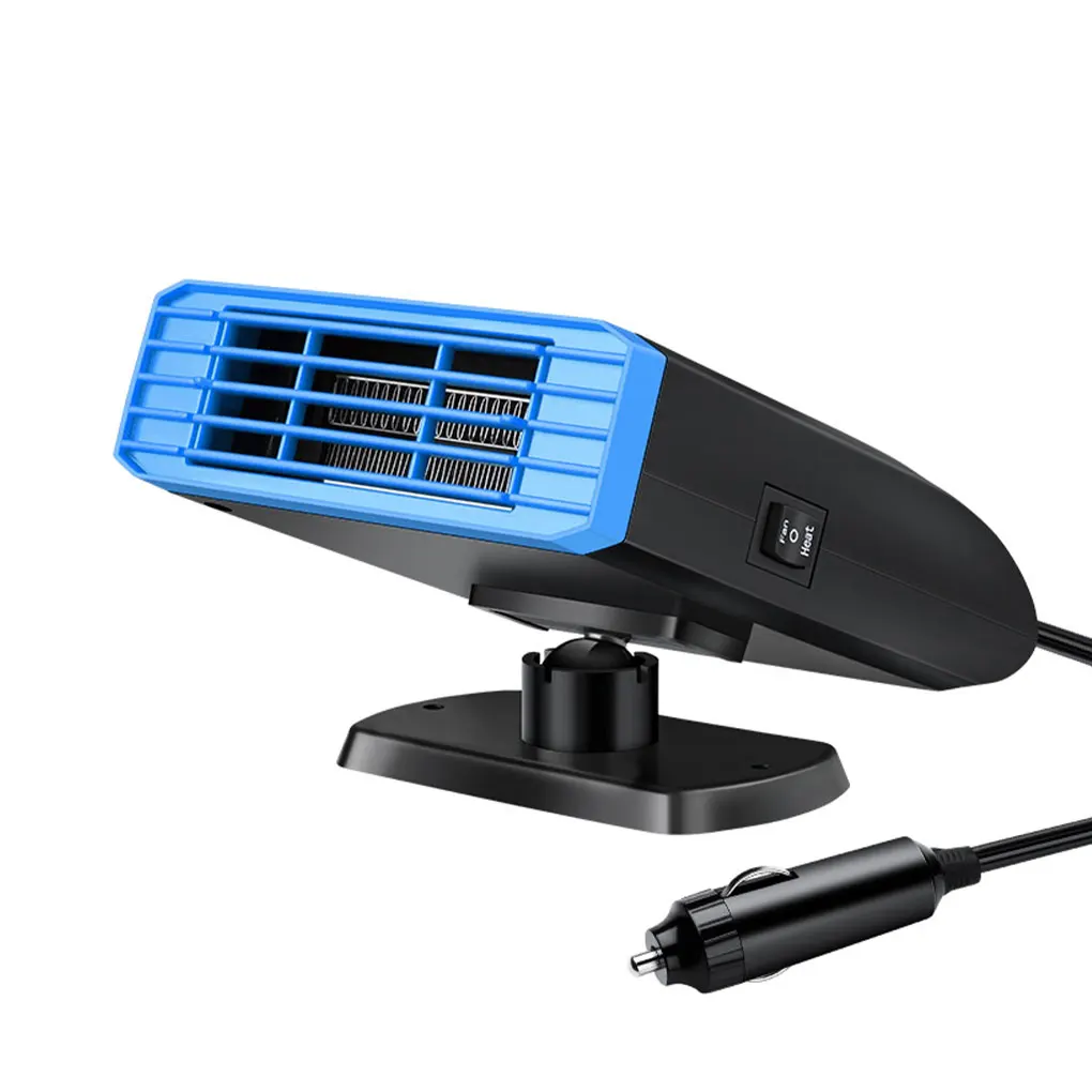 Blue Portable Electric Heater - Warm Up Any Space Quickly And Effectively 2 In 1 Car Heating And Cooling Fan Car Heater