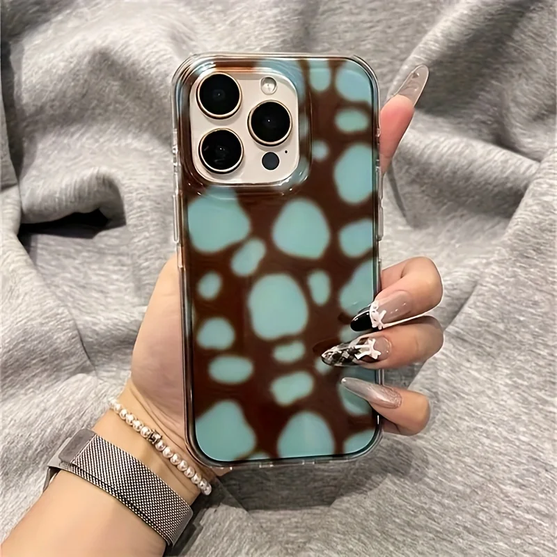 Blue-Green Cubes Phone Case for Samsung Galaxy A17 A07 A56 A36 A26 A73 A72 A55 A54 A53 A52 A34 A33 A32 A23 A14 A13 4G 5G